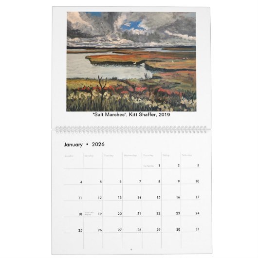 Calendrier des peintures 2019, Kitt Shaffer (Jan 2026)