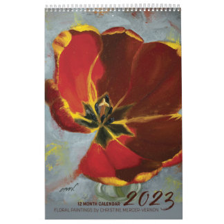 Calendrier des peintures à fleurs 2023