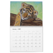 Calendrier des peintures animales (Jan 2027)