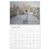 Calendrier des peintures d'aquarelle du paysage (Jan 2027)