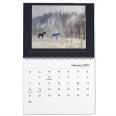 Calendrier des peintures d'aquarelle par Steven (Feb 2027)
