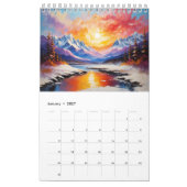 Calendrier des peintures paysagères (Jan 2027)