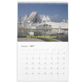 Calendrier des photographies en Thaïlande (Jan 2027)