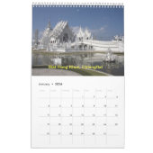 Calendrier des photographies en Thaïlande (Jan 2026)