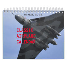 Calendrier des photos d'avion