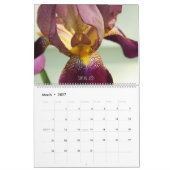Calendrier des photos de fleur de l'Iris flou (Mar 2027)
