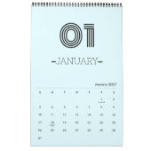Calendrier des planificateurs minimalistes (Jan 2027)