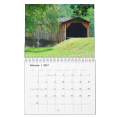 Calendrier des ponts couverts | Année modifiable (Feb 2027)