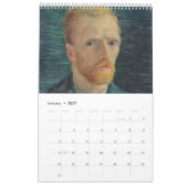 Calendrier des portraits Van Gogh (Jan 2027)