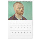 Calendrier des portraits Van Gogh (Mar 2026)