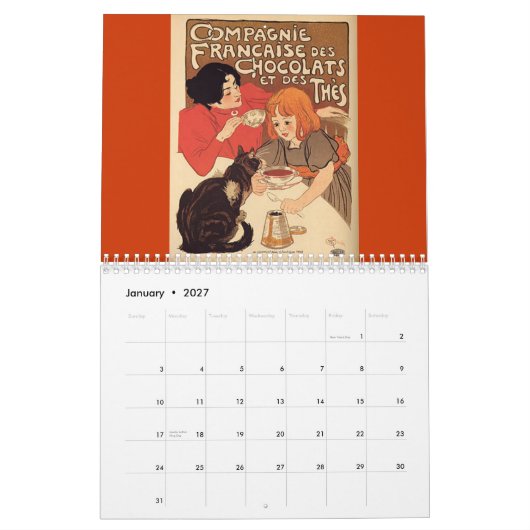 Calendrier des posters vintage 2013 (Jan 2027)