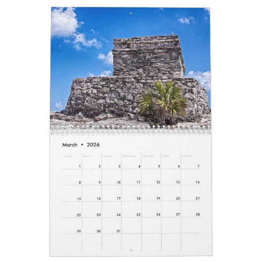 Calendrier des pyramides maya de Tulum (Mar 2026)