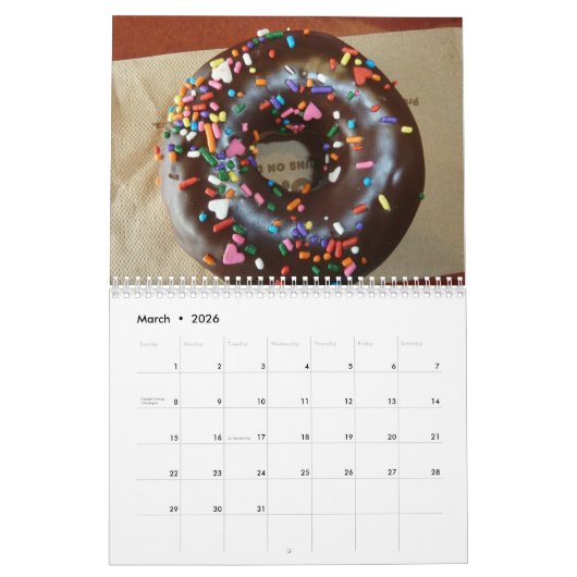 Calendrier des repas rapides 2026 (Mar 2026)