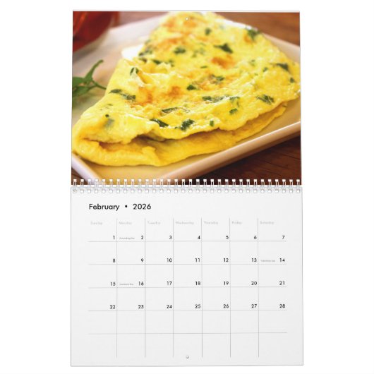 Calendrier des repas rapides 2026 (Feb 2026)