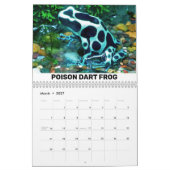 Calendrier des reptiles et des amphibiens (Mar 2027)
