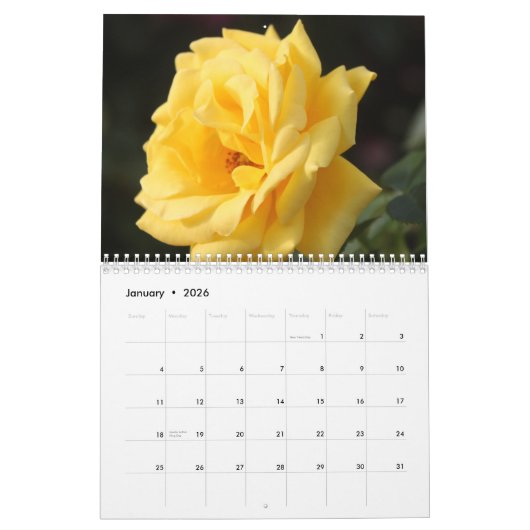 Calendrier des roses 2015 (Jan 2026)