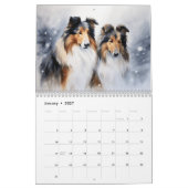 Calendrier des Rough Collies 2027 (Jan 2027)