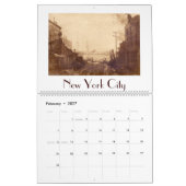 Calendrier des rues vintages à travers l'Amérique (Feb 2027)