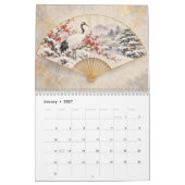 Calendrier des saisons de l'éventail japonais (Jan 2027)