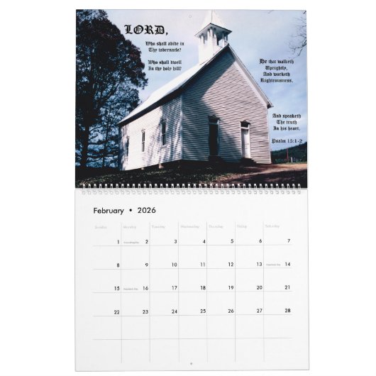 Calendrier des scènes d'écriture (Feb 2026)