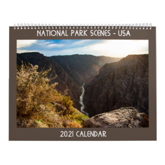 Calendrier des scènes des parcs nationaux de 2021