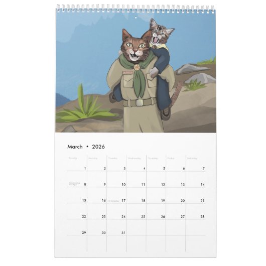Calendrier des Scouts Chat 2023 (Mar 2026)