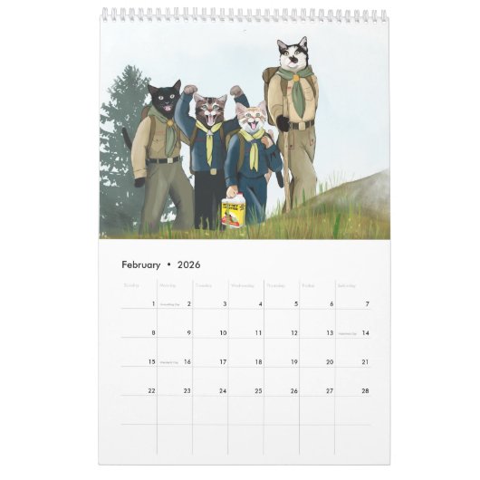 Calendrier des Scouts Chat 2023 (Feb 2026)