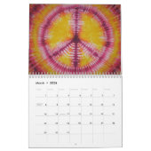 Calendrier des signes de paix Tie Dye (Mar 2026)