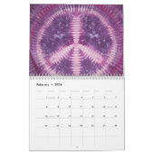 Calendrier des signes de paix Tie Dye (Feb 2026)