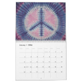 Calendrier des signes de paix Tie Dye (Jan 2026)