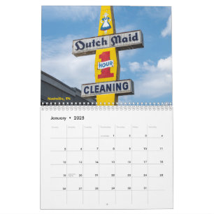Calendrier des signes vintages de toute l'Amérique