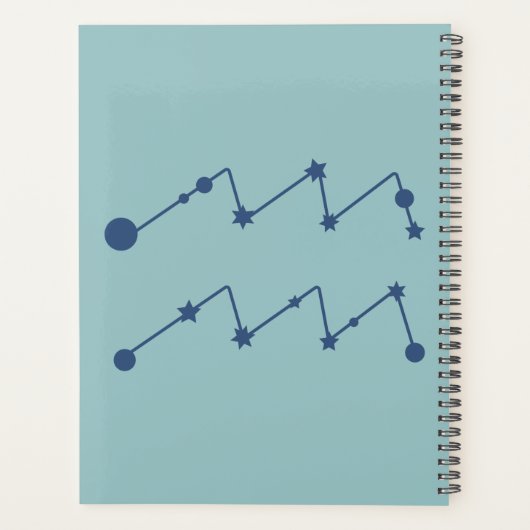 Calendrier des signes Zodiac Aquarius (Dos)