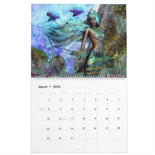 Calendrier des sirènes d'Imaginaire (Mar 2026)