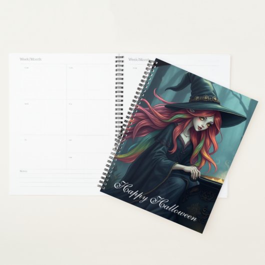 Calendrier des sorcières d'Halloween (Devant avec enveloppe)