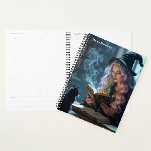 Calendrier des sorcières d'Halloween (Devant avec enveloppe)