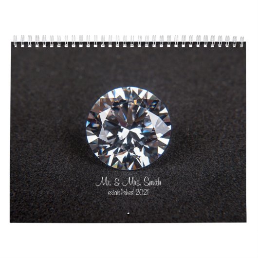 Calendrier des souvenirs mariages (Protection)