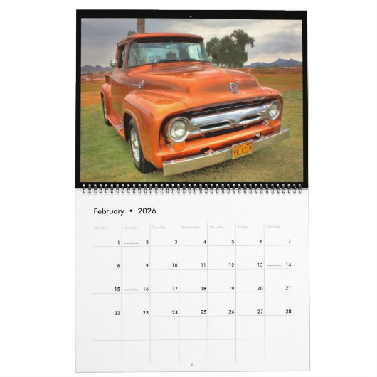 Calendrier des spectacles de voitures classiques 2 (Feb 2026)