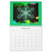 Calendrier des symboles de géométrie zodiaque 2025 (Jan 2026)