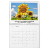 Calendrier des tournesols et des écritures (Mar 2027)