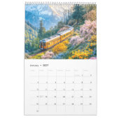 Calendrier des trains miniatures – Scènes saisonni (Jan 2027)