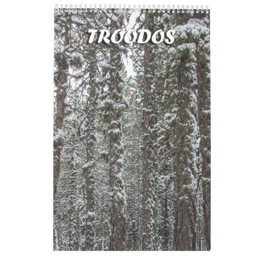 Calendrier des Troodos de Chypre (Dos)