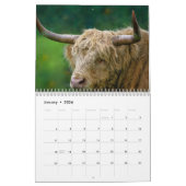 Calendrier des vaches Highland 2025 (Jan 2026)