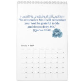 Calendrier des versets coraniques 2025 (Jan 2027)