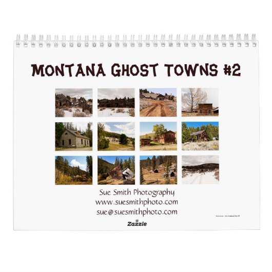 Calendrier des villes fantômes du Montana #2 (Dos)