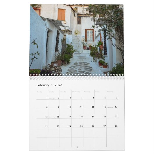 Calendrier des voyages d'Athènes Grèce 2021 (Feb 2026)