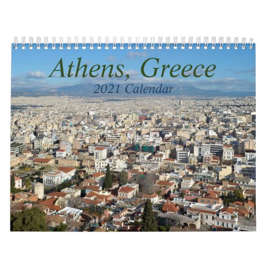 Calendrier des voyages d'Athènes Grèce 2021 (Protection)