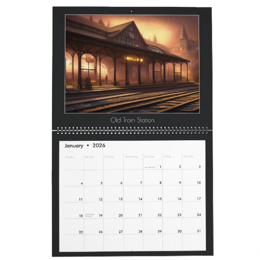 Calendrier des voyages en train en Europe (Jan 2026)