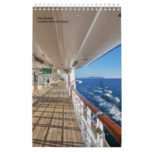 Calendrier des vues de croisière (Jun 2026)