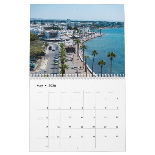 Calendrier des vues de Paphos par PaphosLife (Mai 2026)