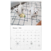 Calendrier des Westie et des chiens 2021 (Feb 2026)